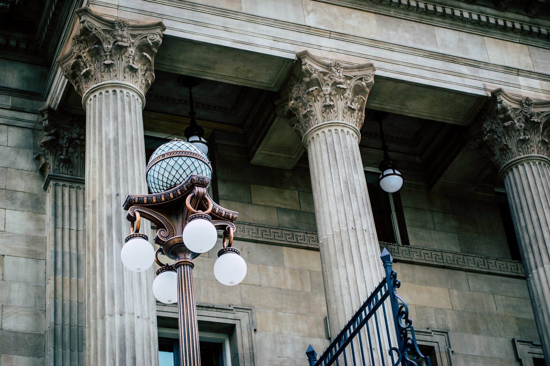 Court house exterior columns.